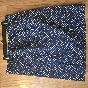 Brooks Brothers Polka Dot Skirt - Navy and White